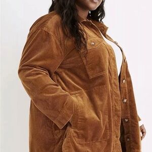 Madewell Corduroy Jacket in Camel Brown